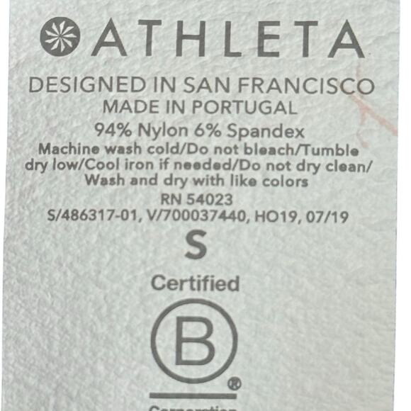 Athleta Blue Lightweight Stretch Turtleneck Long Sleeve Top Women’s Small - Picture 7 of 7